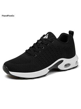 Women's Air Cushion Running Sneakers Breathable Mesh Athletic Shoes
